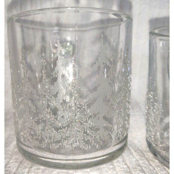 Vintage Libbey Glass Frosty Pines textured Whiskey, Coffee Mug excellent cond. - Picture 3 of 14